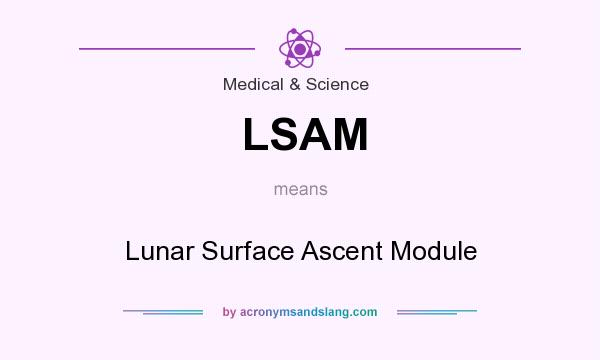 What does LSAM mean? It stands for Lunar Surface Ascent Module