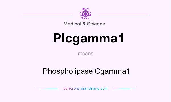 What does Plcgamma1 mean? It stands for Phospholipase Cgamma1