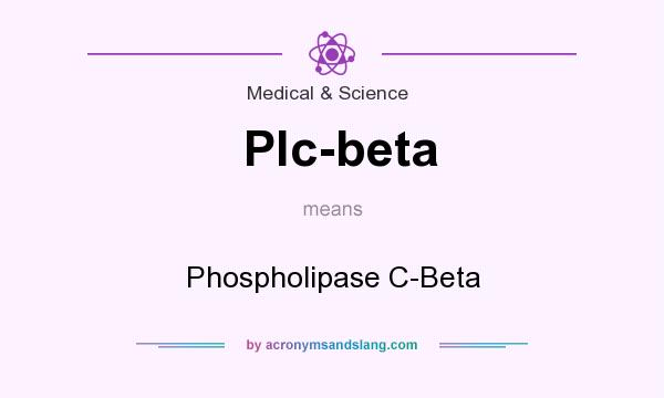 What does Plc-beta mean? It stands for Phospholipase C-Beta