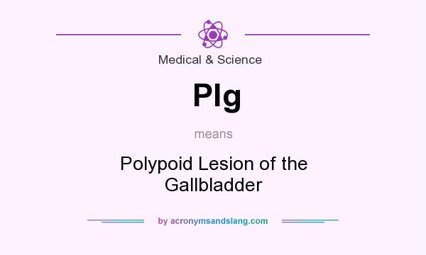 What does Plg mean? It stands for Polypoid Lesion of the Gallbladder