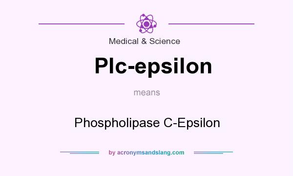 What does Plc-epsilon mean? It stands for Phospholipase C-Epsilon