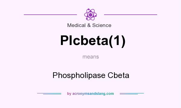 What does Plcbeta(1) mean? It stands for Phospholipase Cbeta