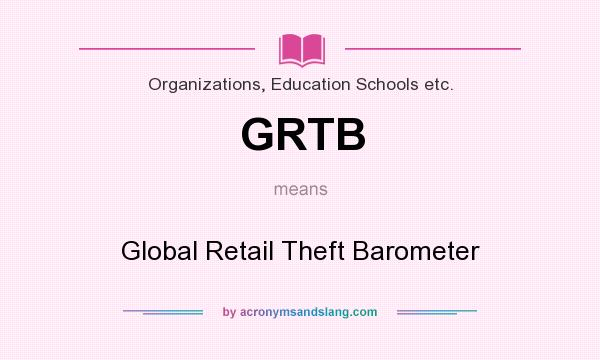 What does GRTB mean? It stands for Global Retail Theft Barometer