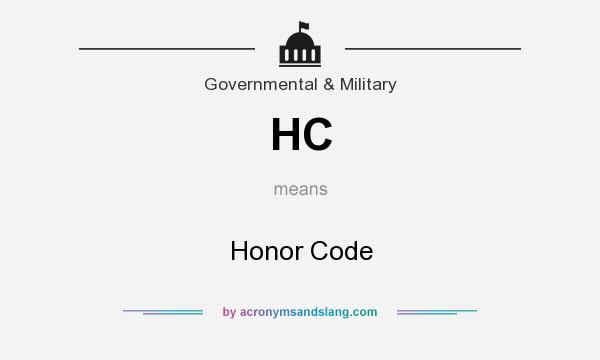 What does HC mean? It stands for Honor Code