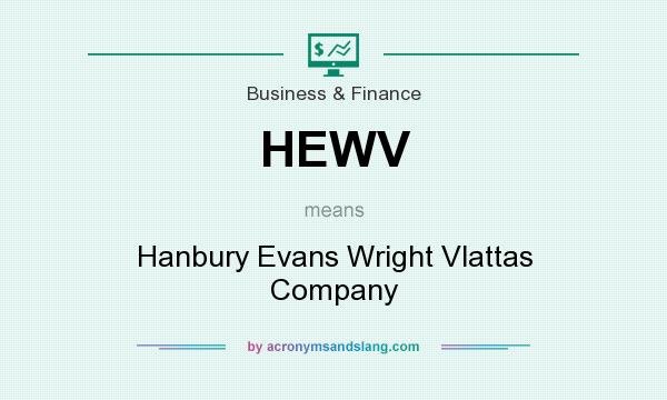 What does HEWV mean? It stands for Hanbury Evans Wright Vlattas Company