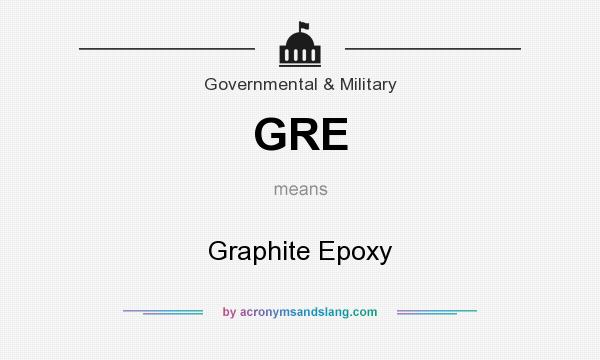 What does GRE mean? It stands for Graphite Epoxy