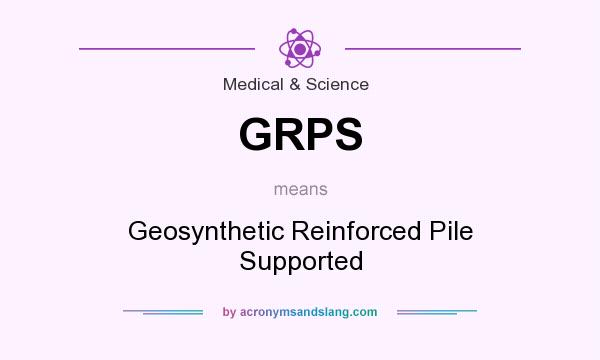 What does GRPS mean? It stands for Geosynthetic Reinforced Pile Supported