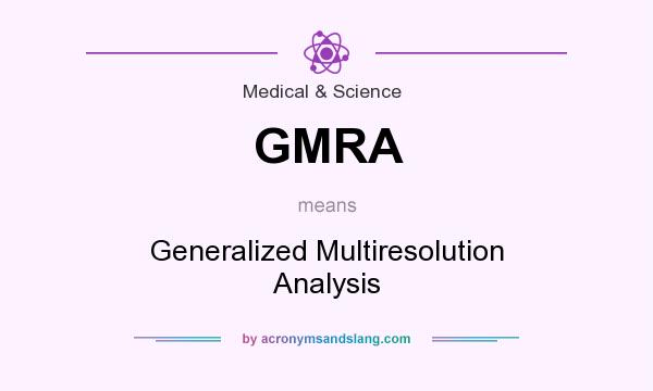 What does GMRA mean? It stands for Generalized Multiresolution Analysis