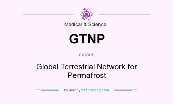 What does GTNP mean? It stands for Global Terrestrial Network for Permafrost