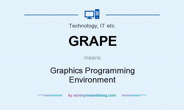 What does GRAPE mean? It stands for Graphics Programming Environment