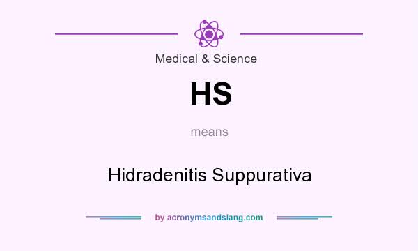 What does HS mean? It stands for Hidradenitis Suppurativa