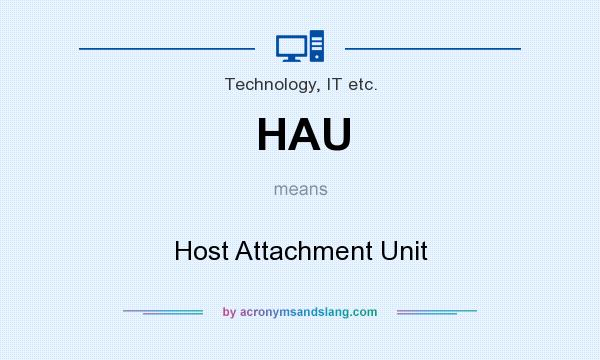What does HAU mean? It stands for Host Attachment Unit