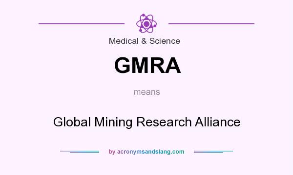 What does GMRA mean? It stands for Global Mining Research Alliance