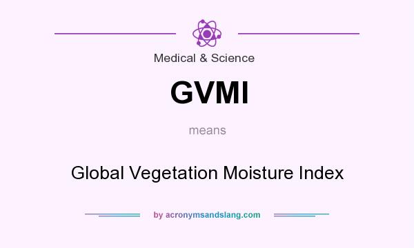 What does GVMI mean? It stands for Global Vegetation Moisture Index