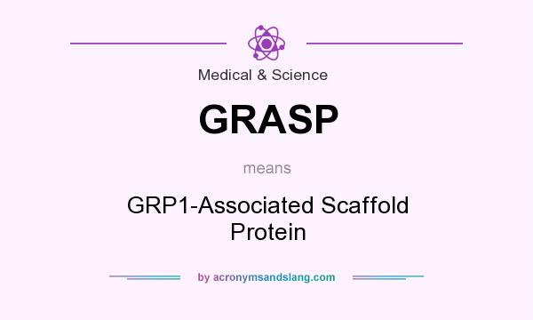What does GRASP mean? It stands for GRP1-Associated Scaffold Protein