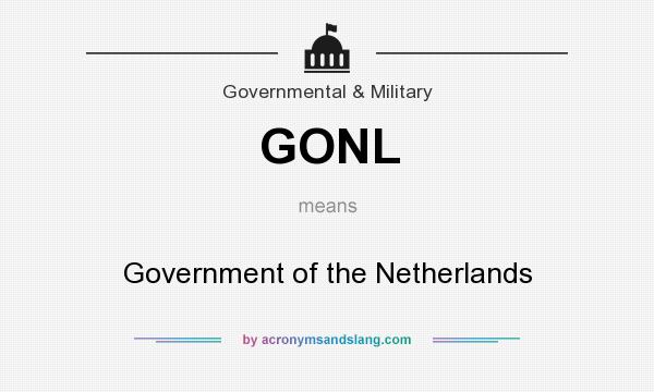 What does GONL mean? It stands for Government of the Netherlands