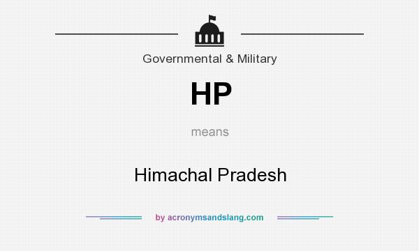 What does HP mean? It stands for Himachal Pradesh