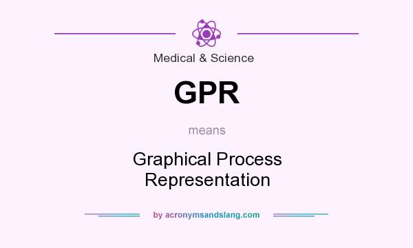 What does GPR mean? It stands for Graphical Process Representation