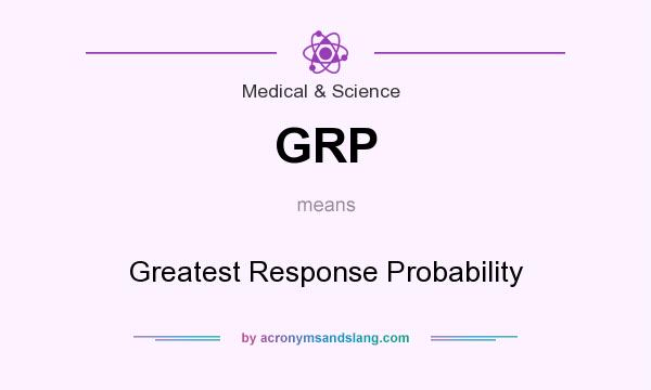 What does GRP mean? It stands for Greatest Response Probability