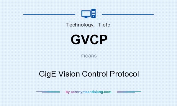 What does GVCP mean? It stands for GigE Vision Control Protocol