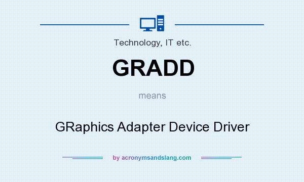 What does GRADD mean? It stands for GRaphics Adapter Device Driver