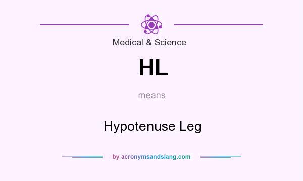 What does HL mean? It stands for Hypotenuse Leg