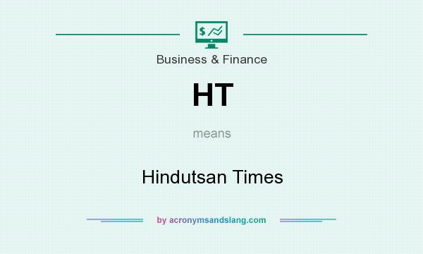 What does HT mean? It stands for Hindutsan Times