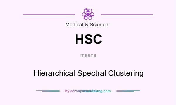 What does HSC mean? It stands for Hierarchical Spectral Clustering