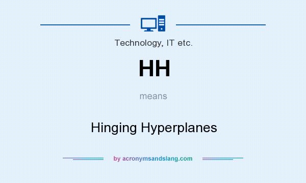 What does HH mean? It stands for Hinging Hyperplanes