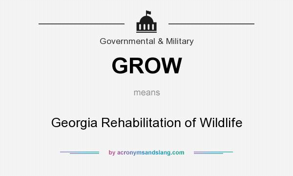 What does GROW mean? It stands for Georgia Rehabilitation of Wildlife