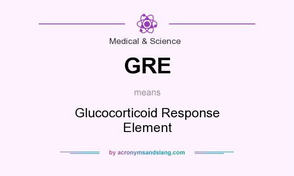 What does GRE mean? It stands for Glucocorticoid Response Element