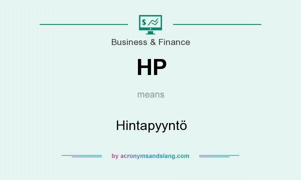 What does HP mean? It stands for Hintapyyntö