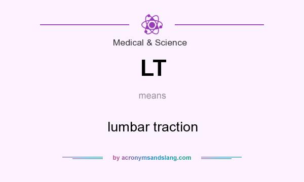 What does LT mean? It stands for lumbar traction