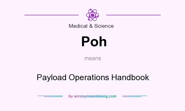 What does Poh mean? It stands for Payload Operations Handbook