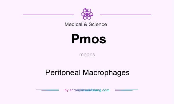 What does Pmos mean? It stands for Peritoneal Macrophages