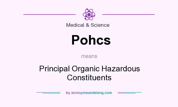 What does Pohcs mean? It stands for Principal Organic Hazardous Constituents