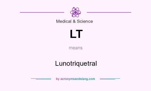 What does LT mean? It stands for Lunotriquetral