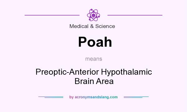 What does Poah mean? It stands for Preoptic-Anterior Hypothalamic Brain Area
