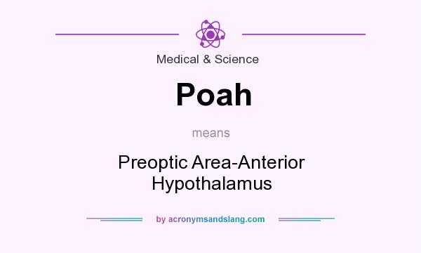 What does Poah mean? It stands for Preoptic Area-Anterior Hypothalamus