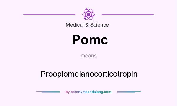 What does Pomc mean? It stands for Proopiomelanocorticotropin