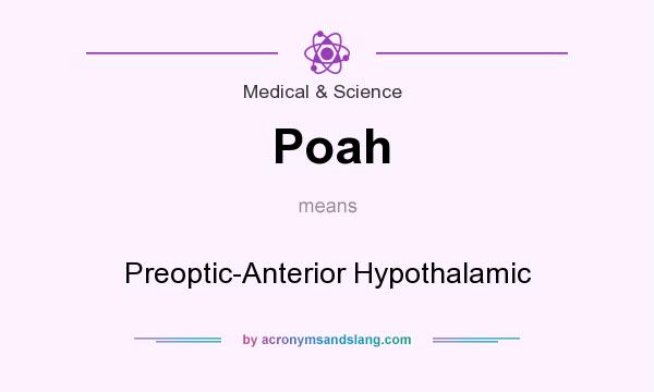 What does Poah mean? It stands for Preoptic-Anterior Hypothalamic