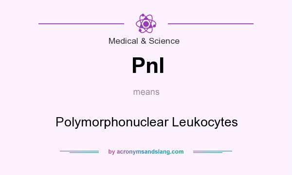 What does Pnl mean? It stands for Polymorphonuclear Leukocytes