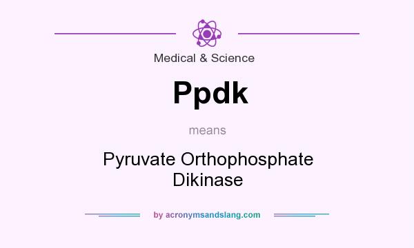 What does Ppdk mean? It stands for Pyruvate Orthophosphate Dikinase