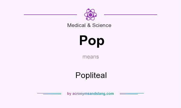 What does Pop mean? It stands for Popliteal