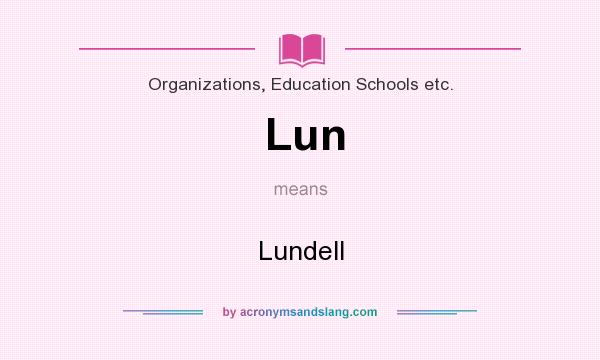 What does Lun mean? It stands for Lundell