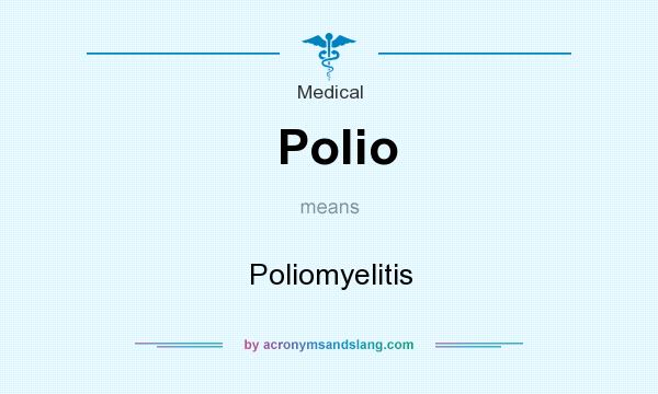 What does Polio mean? It stands for Poliomyelitis
