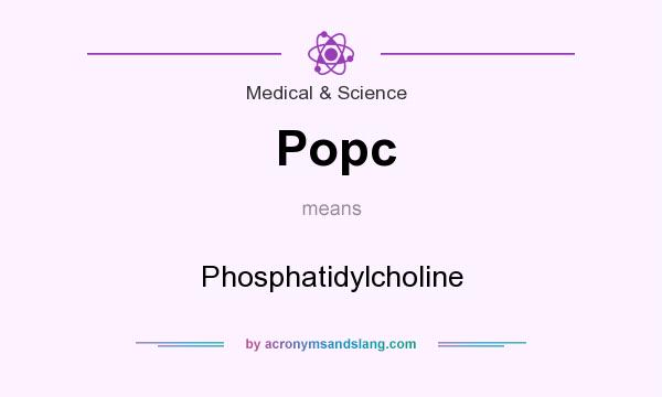 What does Popc mean? It stands for Phosphatidylcholine