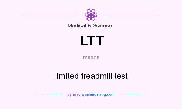 What does LTT mean? It stands for limited treadmill test