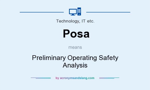 What does Posa mean? It stands for Preliminary Operating Safety Analysis