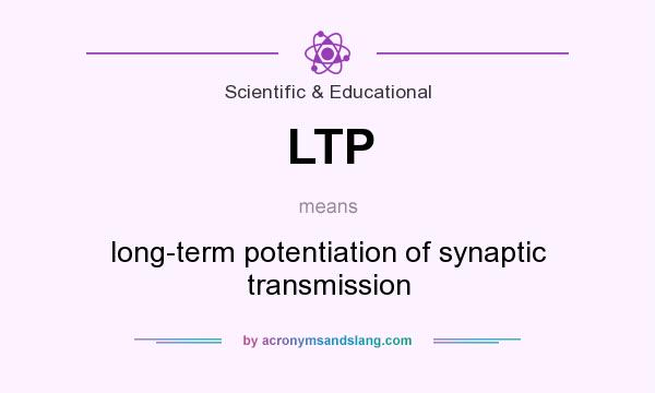What does LTP mean? It stands for long-term potentiation of synaptic transmission